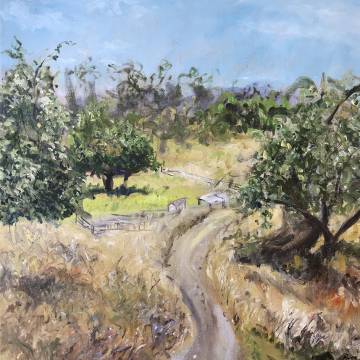 Oil painting of Circle P Ranch in Watsonville CA